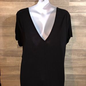 Black Lane Bryant Open “V” Back 22/24 Shirt